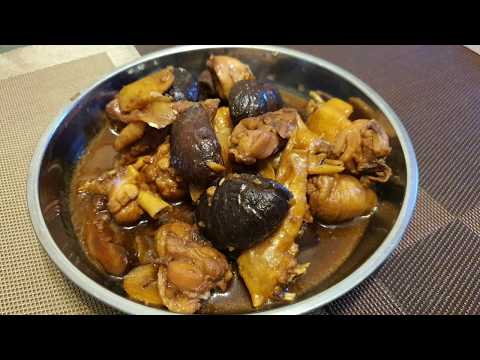CNY recipe | Chicken stew with mushrooms | 花菇鸡