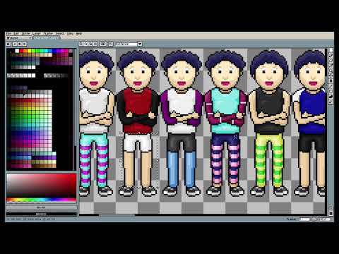 Super Azrio Kart - Making pixel arts timelapse Part 1
