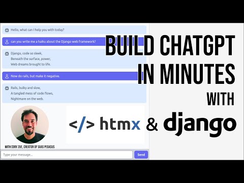Building a streaming ChatGPT clone, with Django, Channels, and HTMX