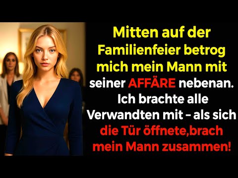 Mitten auf der feier BETROG mich mein mann nebenan. Ich holte die familie – er brach ZUSAMMEN😱