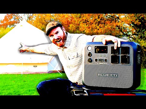 live Off Grid in a Hot tent? - Bluetti AC200L full stress test!