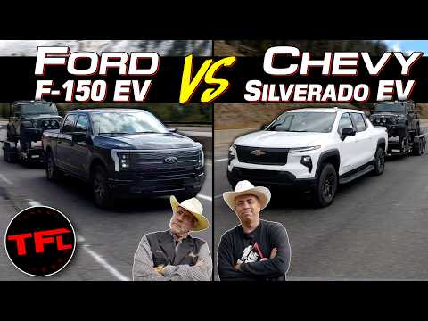 Chevy Silverado EV vs Ford F-150 Lightning vs the World's Toughest Towing Test!