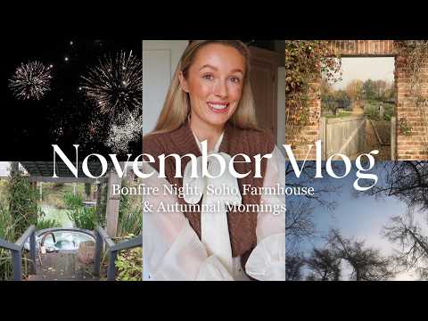 A COSY AUTUMN VLOG IN THE ENGLISH COUNTRYSIDE 🤍 Christmas Shopping, Spa Day at Soho Farmhouse
