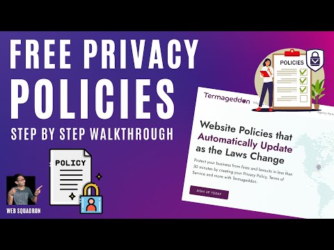 Free Privacy Policy Generator - Termageddon Walkthrough - Cookies Consent Tool - Web Agency Partners