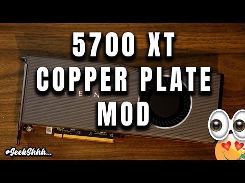 5700 XT Cooper Plate Mod #Mining #ETH #GeekShhh