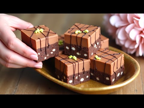 Das schnellste hausgemachte Schokoladendessert ohne Backen! Kein Mehl oder Gelatine!