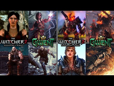 Witcher 2 vs. Gwent Characters Compared