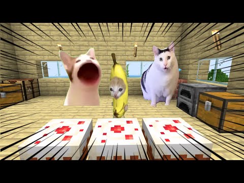 バナナ猫がマイクラにやってきた！【総集編 Part 7】