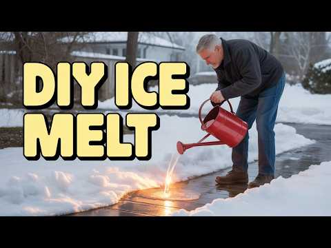 DIY Sidewalk De-Icing: Cheaper, Faster, Better than Store-Bought! (And Keep It From Freezing Again)