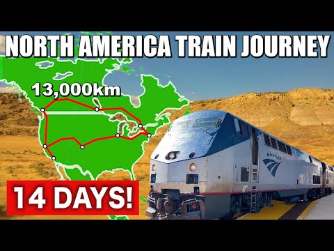 🇺🇸🇨🇦14 Days Round-the-North-America Train Journey | Amtrak & VIA Rail