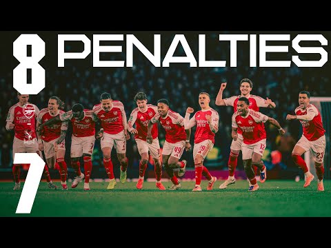 FULL PENALTY SHOOT-OUT | Arsenal vs Crystal Palace | Carabao Cup 2025/26