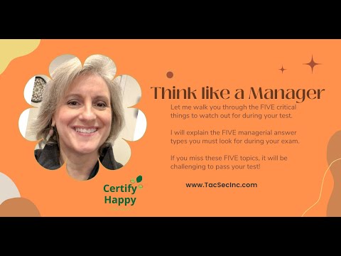 Think like a manager