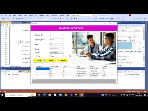 Student Enrollment System Software Using C#