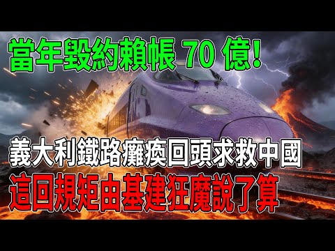 當初撕毀190億合約還賴帳70億！義大利鐵路癱瘓後「回頭跪求」？中國硬氣響應：現在規矩由我定，看完真的太解氣！#中國高鐵#義大利#國際新聞#基建狂魔#大國實力#打臉#地緣政治#硬氣響應