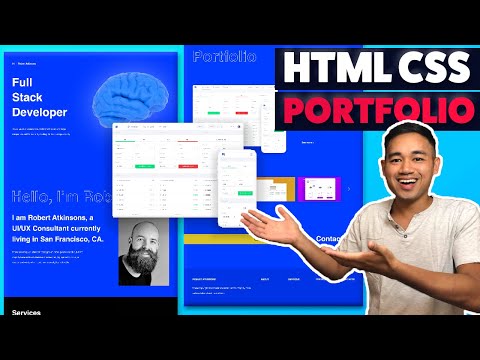 Responsive HTML CSS Portfolio Website using Flexbox and Grid