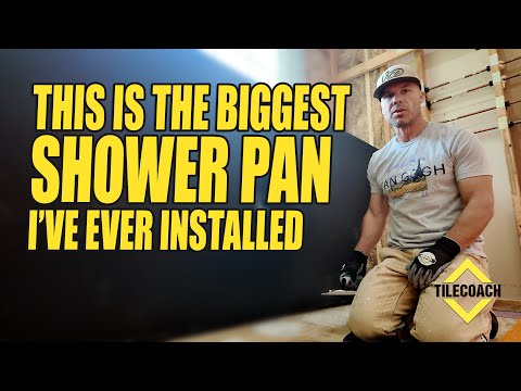 Installing a HUGE Curbless Shower Pan!!! —A Step-by-Step Zero Threshold Tile Redi Shower Pan Install