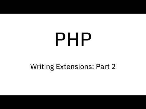 2. Writing PHP Extensions: Importing the Library, and creating the function stub.