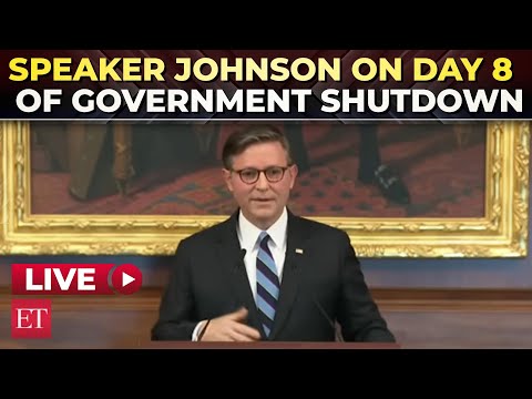 LIVE | Speaker Mike Johnson holds press conference as Govt shutdown enters 8th day