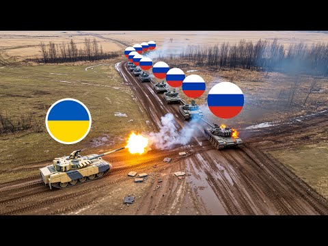 Russian Tank Convoy Tries to Breach Ukrainian Lines — Then THIS Happens!