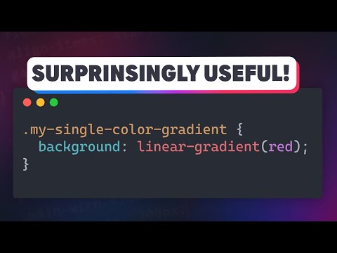 Why I use single-color gradients in my CSS