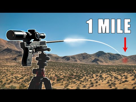 Can a $100 pistol hit a 1 mile target?