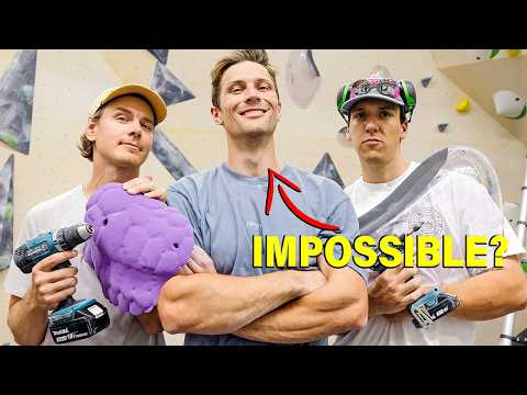 Emil trying to destroy our IMPOSSIBLE boulder