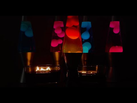 Lava Lamp With Fire ! - 4k. - 2 Hours Long