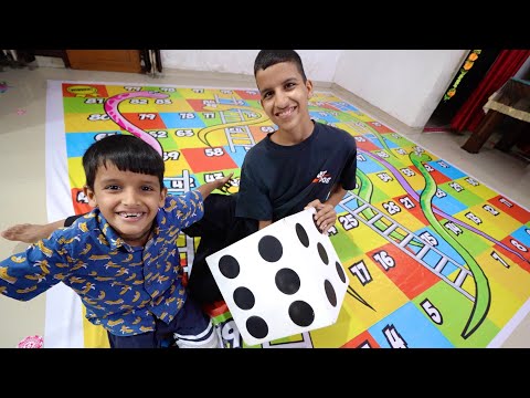 Playing Snakes & Ladder Game 😍 With Brothers