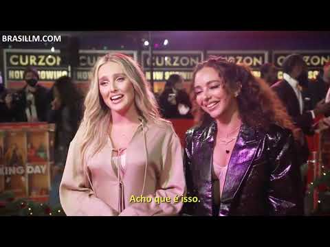 Jade e Perrie na estréia de Boxing Day, estrelado por Leigh-Anne (LEGENDADO PT/BR)