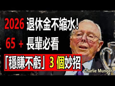 2026 退休金不縮水!臺灣 65 + 長輩必看:3 個「穩賺不虧」妙招,晚年不用靠子女,錢越存越多!#理财 #查理芒格