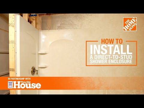 How To Install a Direct-To-Stud Shower Enclosure | The Home Depot with @thisoldhouse