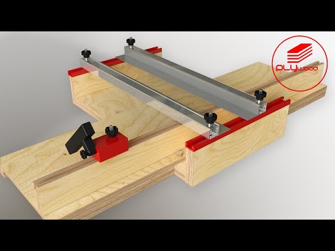 Great Idea!! Universal Crosscut jig - circular saw, jigsaw, trimer, router, palm router
