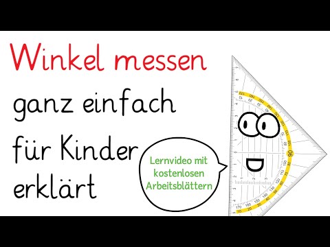 Winkel messen - Gradzahl mit dem Geodreieck bestimmen | Mathematik einfach erklärt