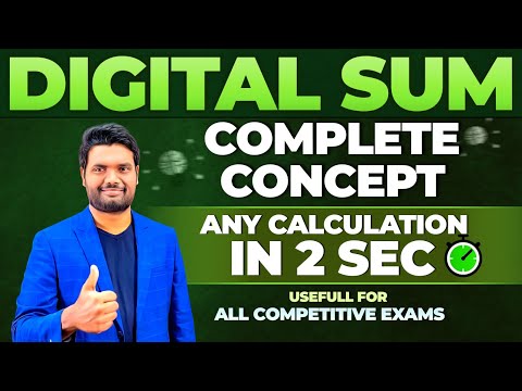 Digital Sum Complete Concept & Tricks  By Chandan Sir | Calculation Tricks | Vedic Maths | Maths