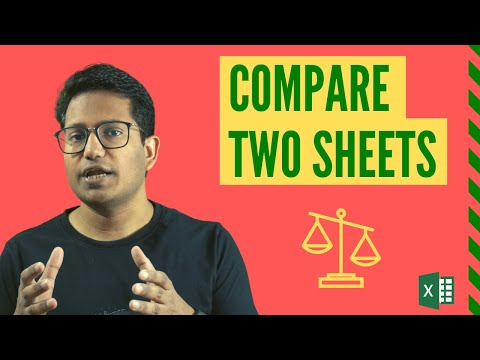 How to Compare Two Excel Sheets (and find the differences)