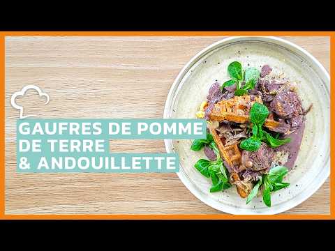 Gaufres de pomme de terre à l’andouillette | Recette Food’Cuisine