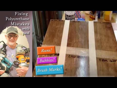 Fixing Polyurethane Bubbles, Puddles, Runs and Brush Marks