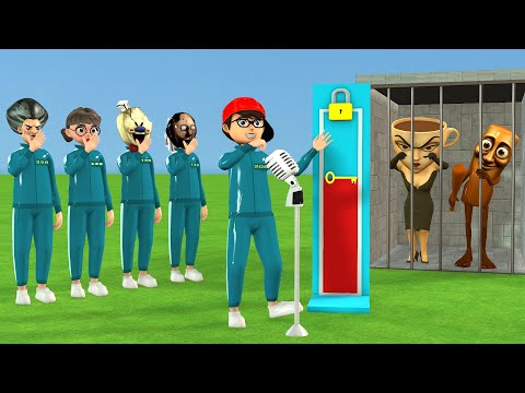Scary Teacher 3D vs Squid Game Rescue Tung Tung Tung Sahur Italian Brainrot Singing Challenge