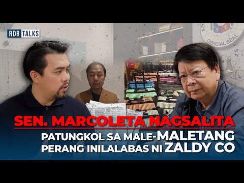 Sen. Marcoleta Nagsalita, Patungkol sa Male-Maletang Perang Inilabas ni Zaldy Co! | #rdrtalks