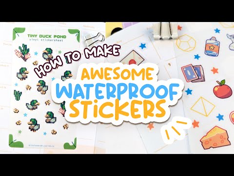 How I Make Waterproof Stickers at Home DIY Laminated & Holographic Stickers with Silhouette Cameo 3