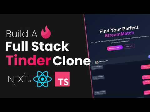 Build a Tinder Clone With NextJS, React, Supabase and Stream | With Realtime Chat and Video Calling