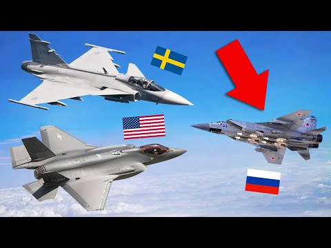 Russian Fighter Jet Recklessly PROVOKES NATO – Then F-35A and Gripen-E Did THIS...