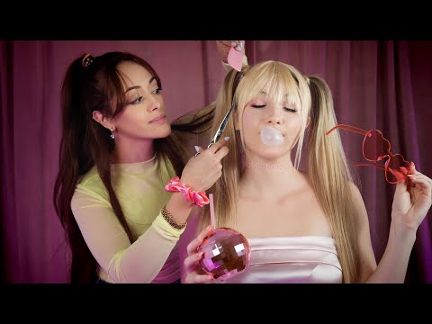 ASMR 90s Icon Spice Girls 🎀 Perfectionist Hairstyle, Bangs ✂️, ✨ Makeup, Clothes Styling, Photoshoot