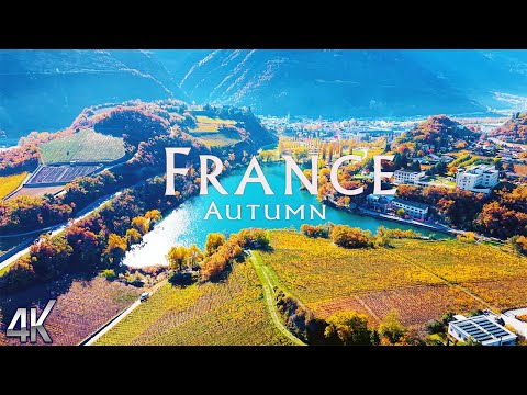 France Autumn 4K 🍁 Relaxation Film 4K 🌲 Stunning Beautiful Nature With Relaxing Music