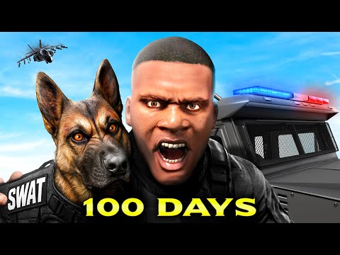 I Spent 100 DAYS in the SWAT TEAM in GTA 5