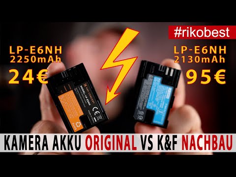 Kamera Akku das solltest du wissen - Original oder Nachbau? Geld sparen mit günstigen K&F Akkus Test