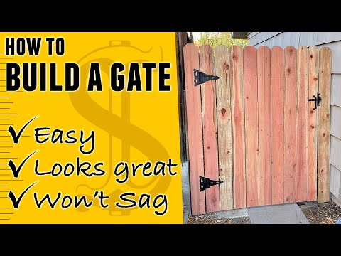 How to Build a Wood Fence Gate (Step By Step)