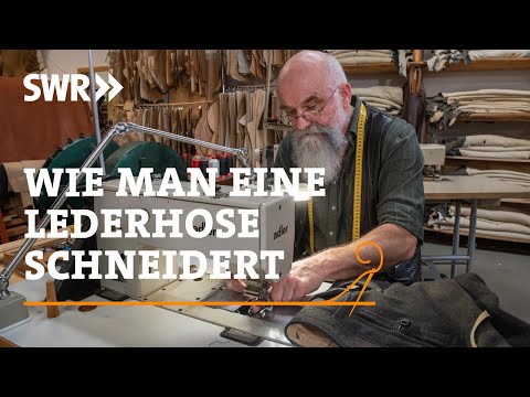 How to tailor leather pants | SWR Handwerkskunst