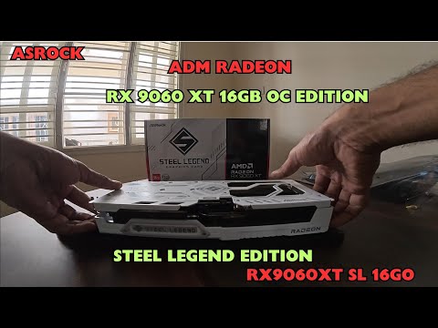 AMD Radeon™ RX 9060 XT Steel Legend 16GB OC unboxing and installation #rx9060xt #unboxing #amd