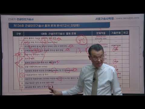 137회 건설안전기술사 시험 문제풀이